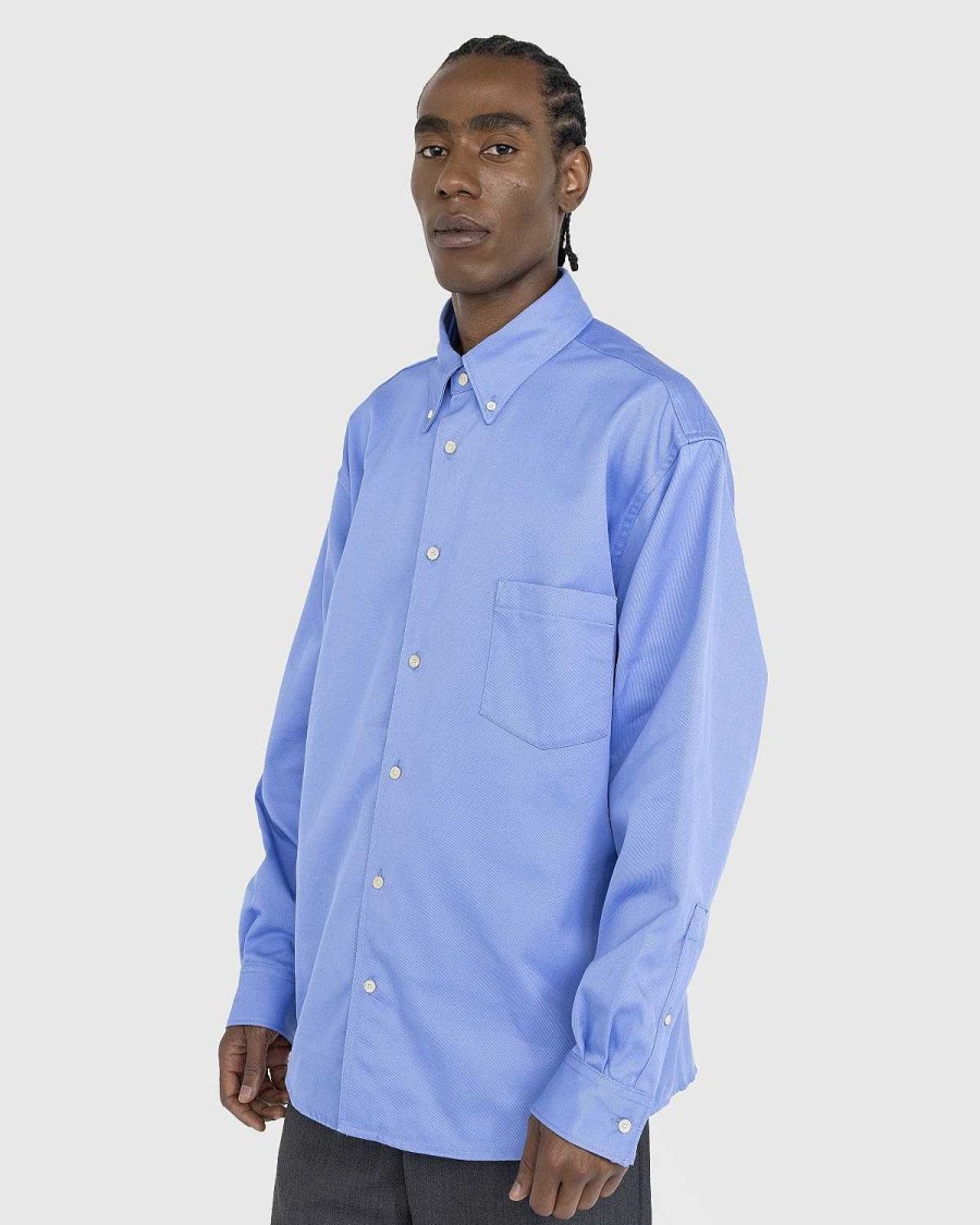 Toj Acne Studios | Acne Studios Button-Up Overshirt Kornblomst Bla