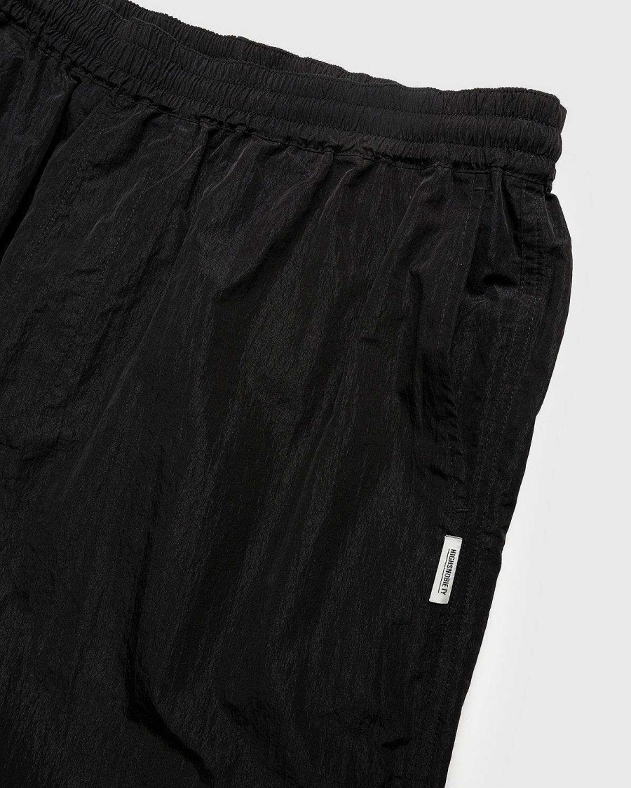 Toj Highsnobiety | Highsnobiety Crepe Nylon Elastic Pants Sort