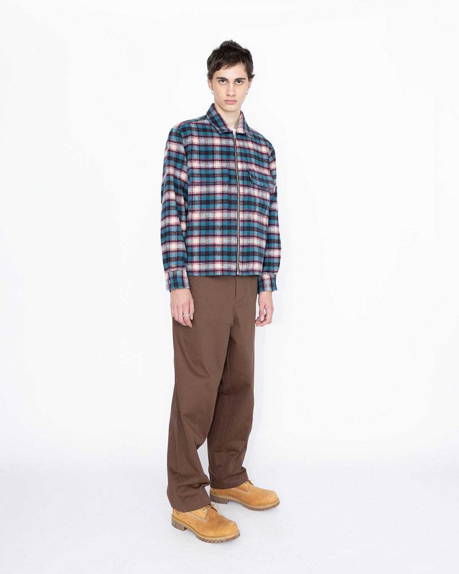 Toj Highsnobiety HS05 | Highsnobiety Hs05 Shaggy Plaid Shirt Rod/Bla