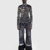 Toj Jean Paul Gaultier | Jean Paul Gaultier Denim Trompe L'Oeil Jeans Sort/Gra