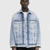 Toj Acne Studios | Acne Studios Oversized Fit Denimjakke Lysebla