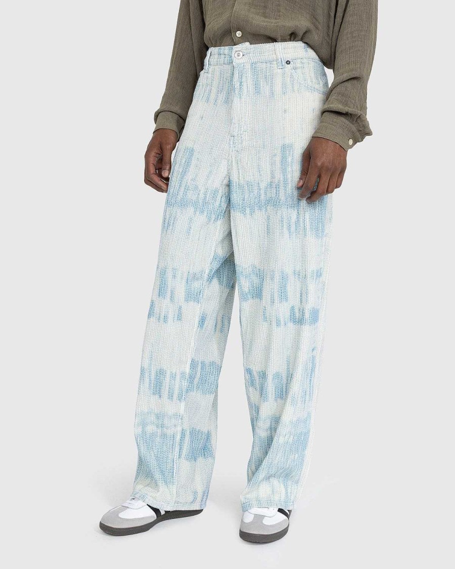 Toj Our Legacy | Our Legacy Vast Cut Pants Blue Brush Stoke Print