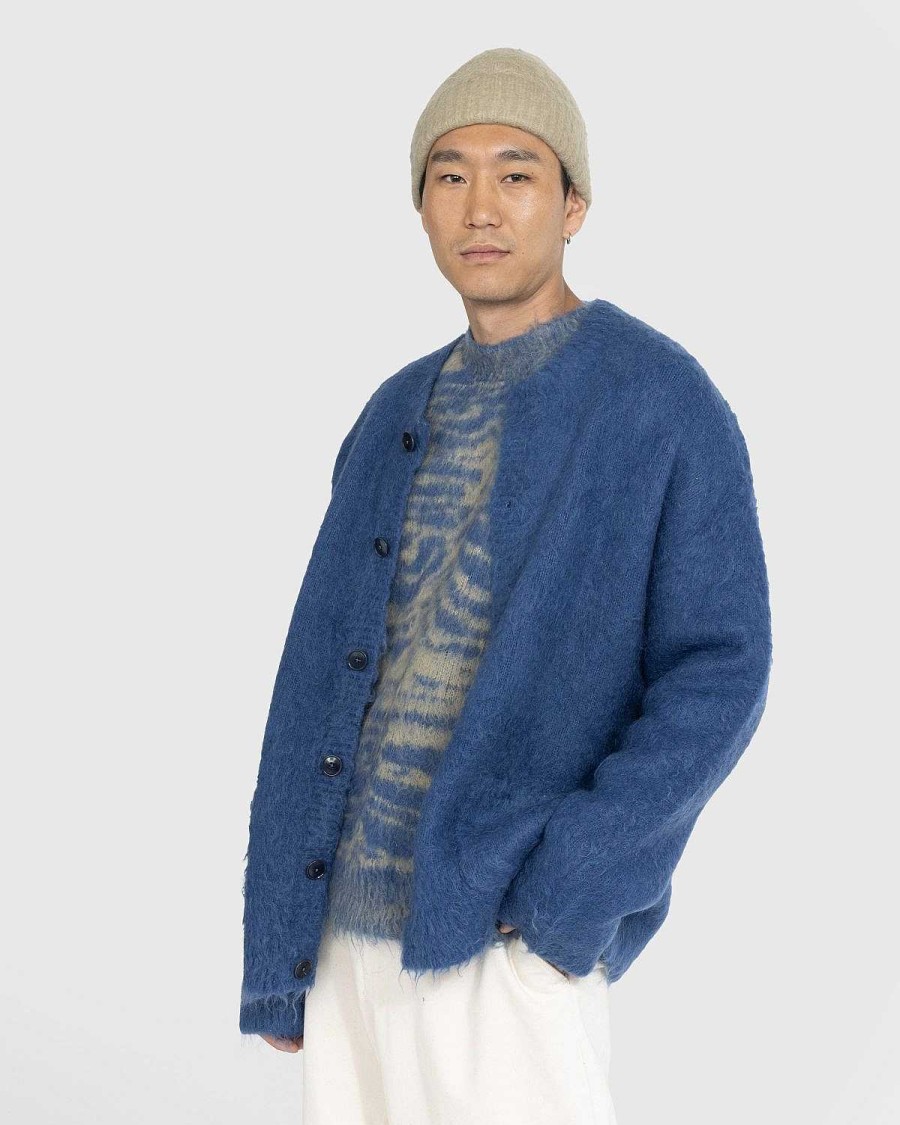 Toj Acne Studios | Acne Studios Borstet Uld Cardigan Bla