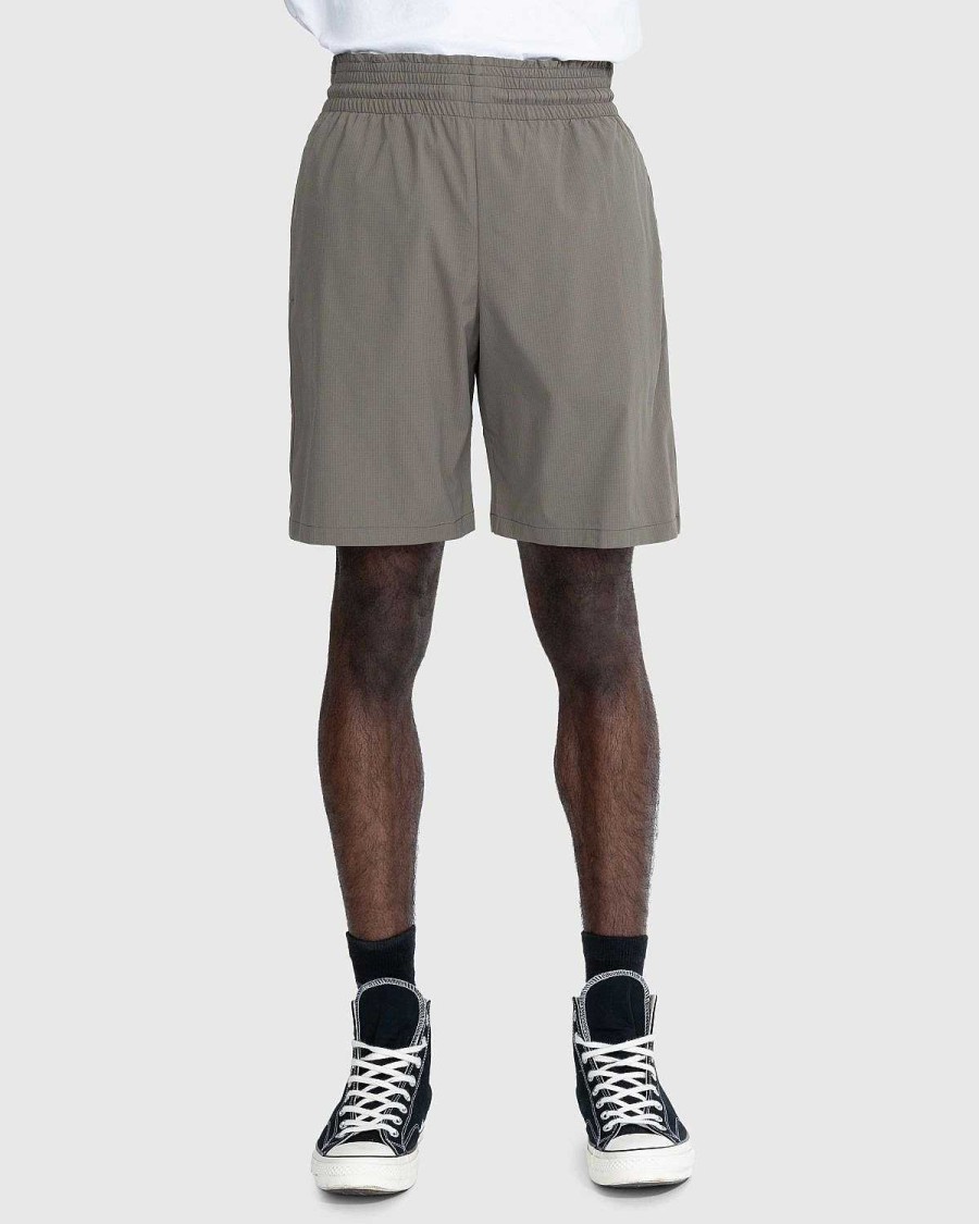 Toj Acne Studios | Acne Studios Broderede Svommeshorts Muddergra