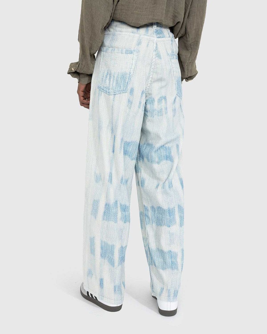 Toj Our Legacy | Our Legacy Vast Cut Pants Blue Brush Stoke Print