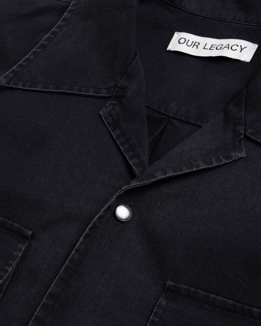 Toj Our Legacy | Our Legacy Poco-Skjorte Sort Cosmic Twill