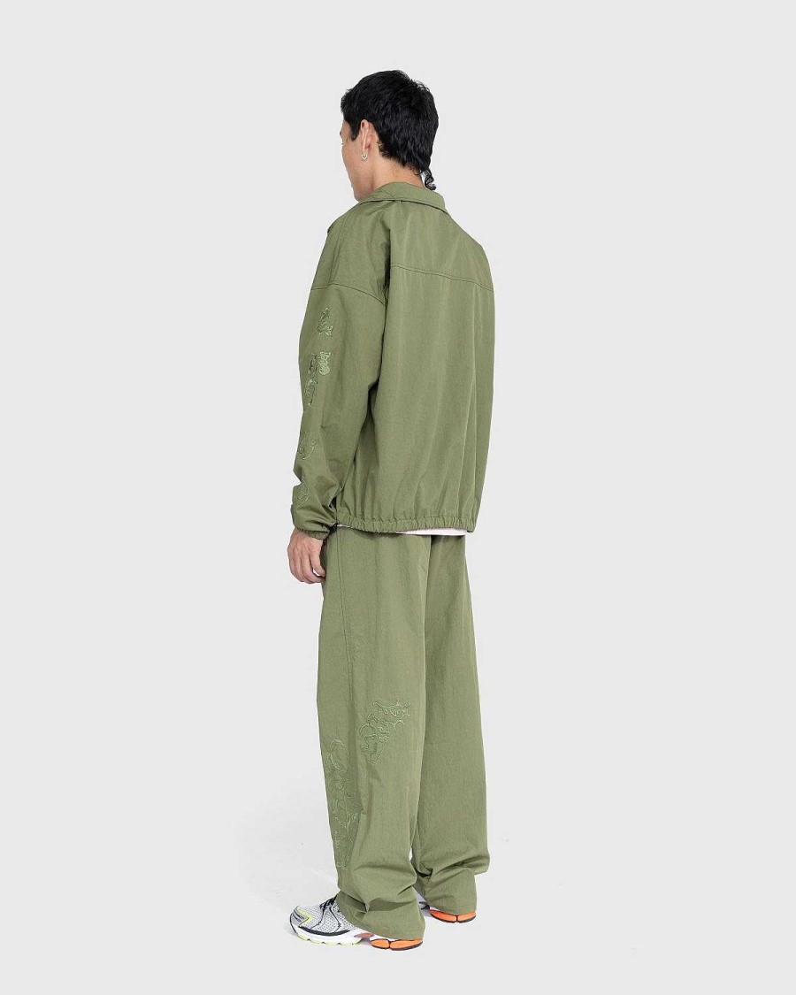 Toj NTS | Nts X Highsnobiety Borstet Nylon Trackpants Gron