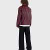 Toj Highsnobiety | Highsnobiety Neu York Laederjakke Burgundy