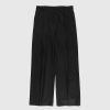 Toj Dries van Noten | Dries Van Noten Parton Plisserede Bukser Sort