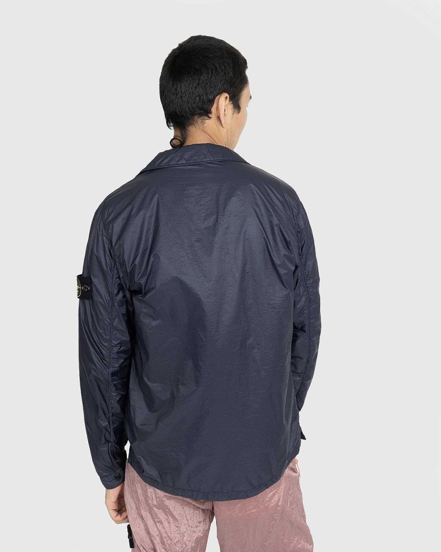 Toj Stone Island | Stone Island Overshirt Marinebla 11025