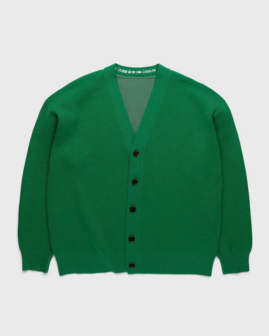 Toj Acne Studios | Acne Studios Wool Blend V-Hals Cardigan Sweater Electric Green