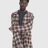 Toj Maison Margiela | Maison Margiela Oversized Ternet Uld-Button-Down Skjorte Multi