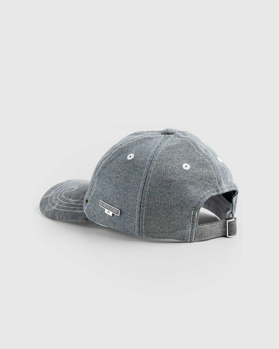 Tilbehor Marine Serre | Marine Serre Regenereret Denim Baseballkasket Gra