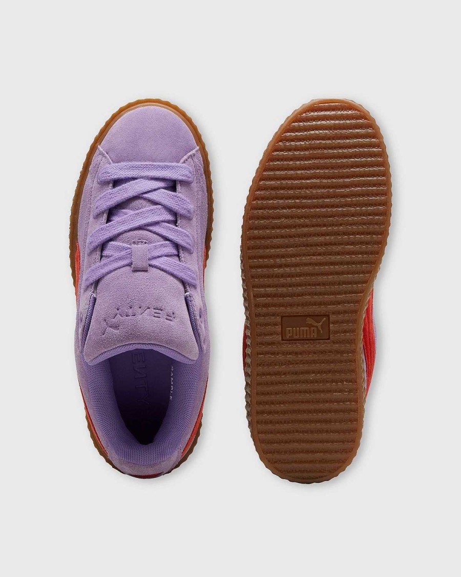 Fodtoj Fenty | Fenty X Puma Creeper Phatty Lavender Alert/Braendt Rod