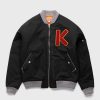 Toj Kenzo | Kenzo Varsity Bomber Jacket Sort