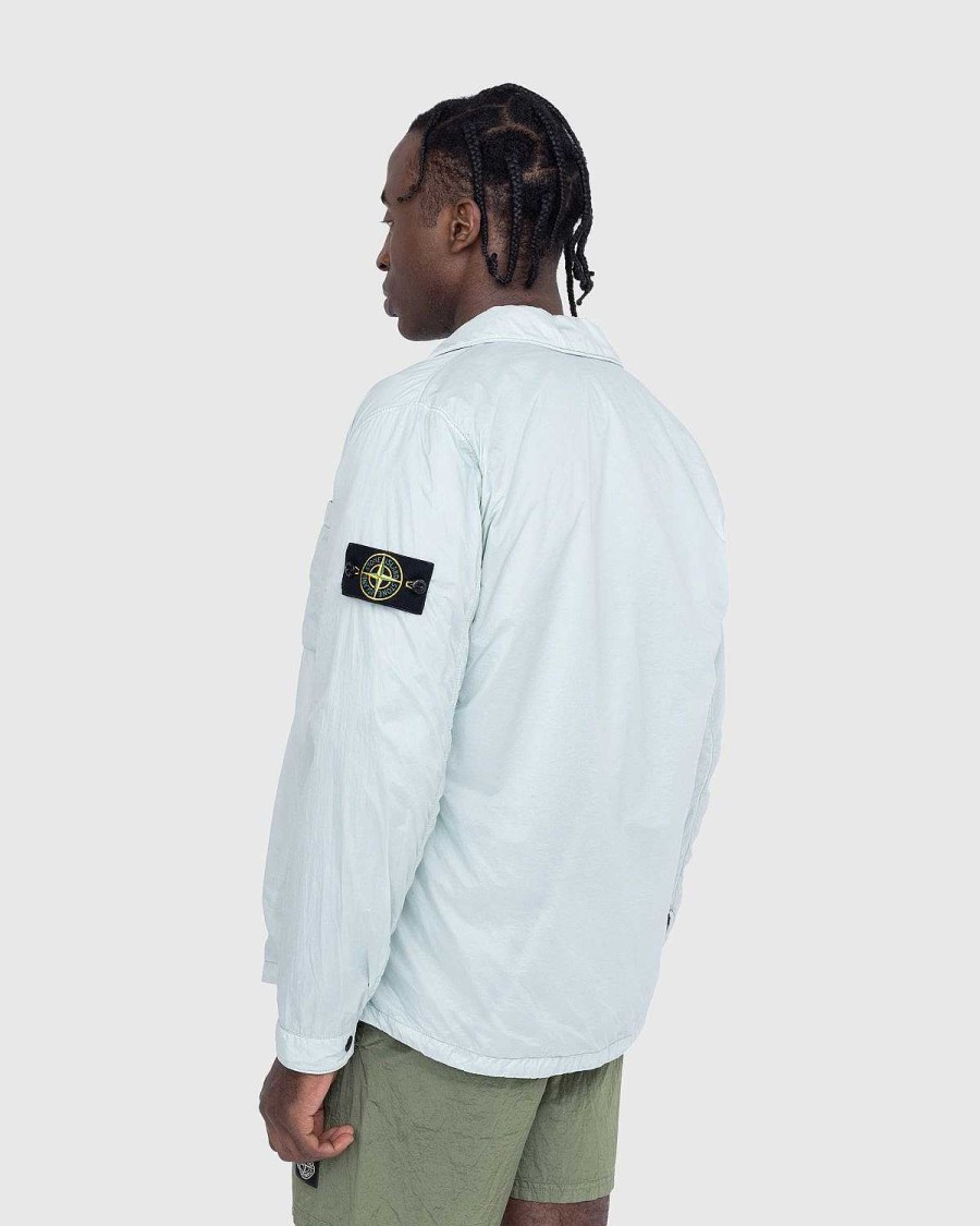 Toj Stone Island | Stone Island Overshirt Himmelbla 11025