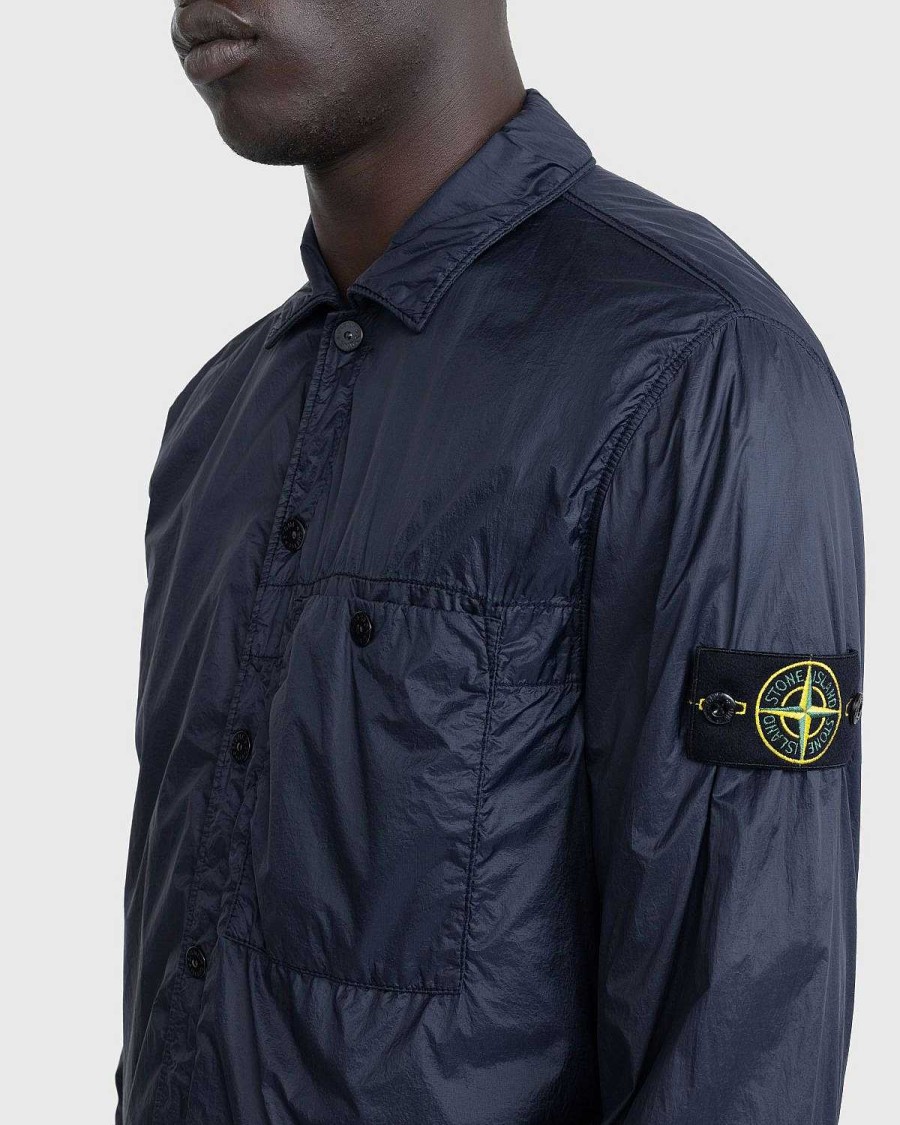 Toj Stone Island | Stone Island Overshirt Marinebla