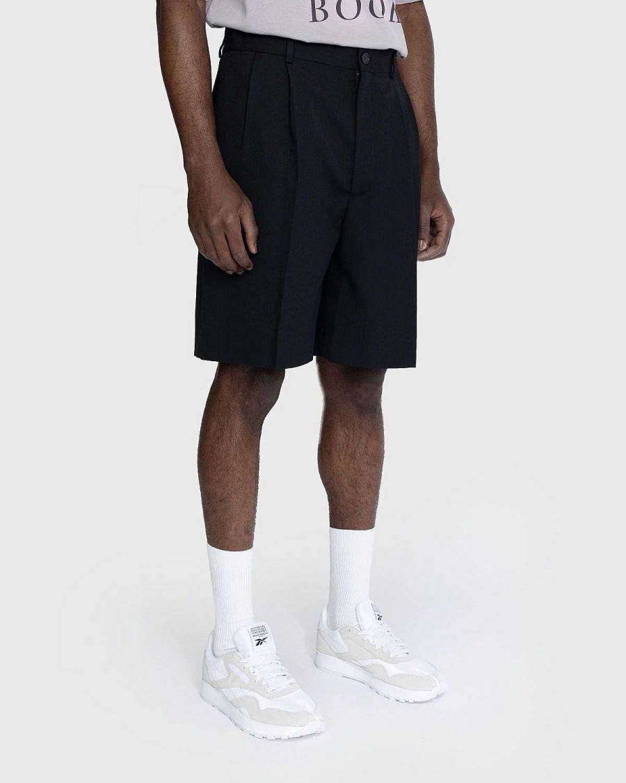 Toj Acne Studios | Acne Studios Skraeddersyede Plisserede Shorts Sorte