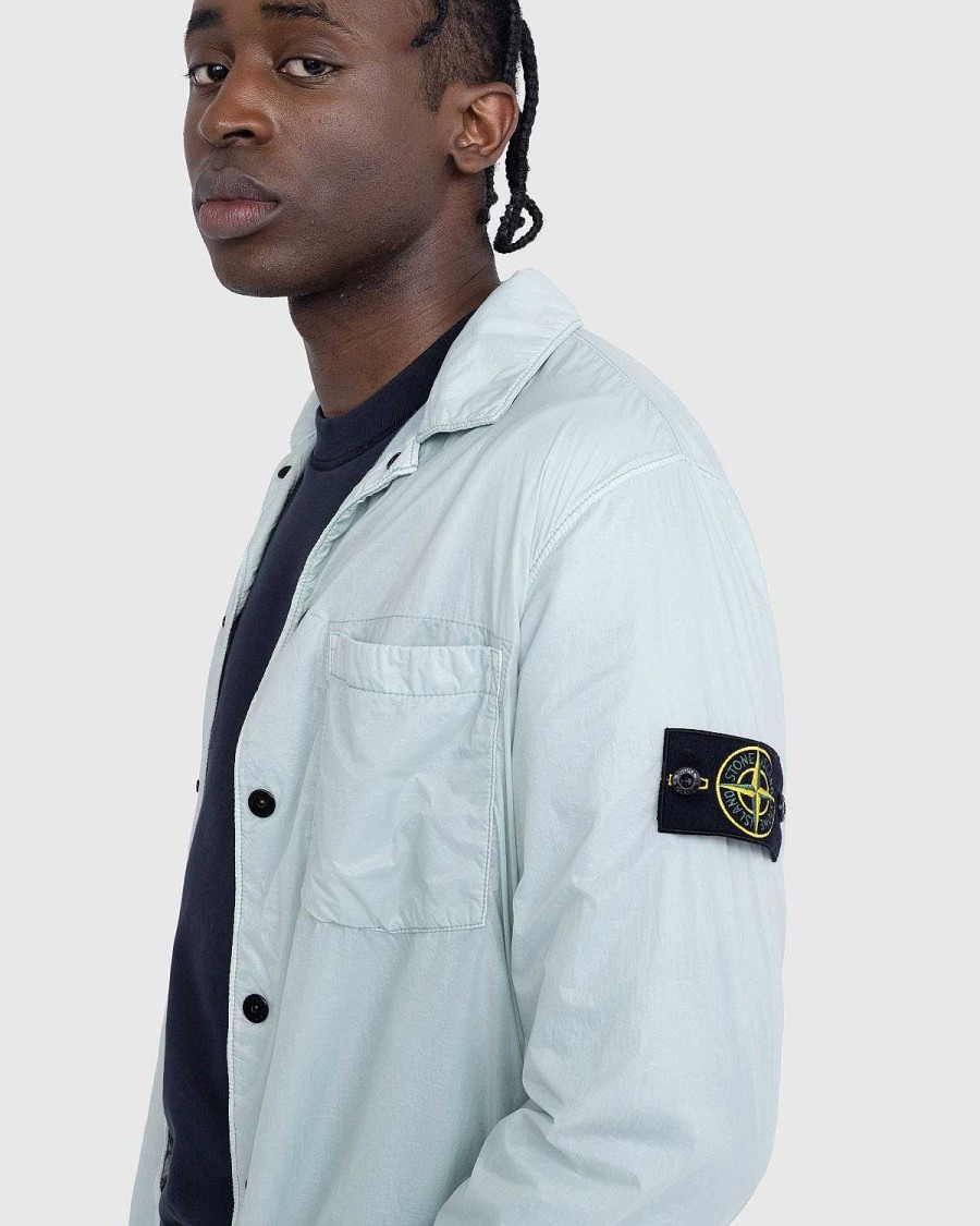 Toj Stone Island | Stone Island Overshirt Himmelbla 11025