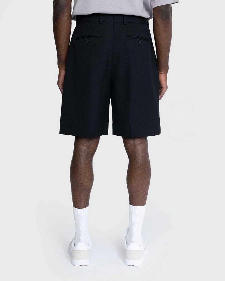 Toj Acne Studios | Acne Studios Skraeddersyede Plisserede Shorts Sorte