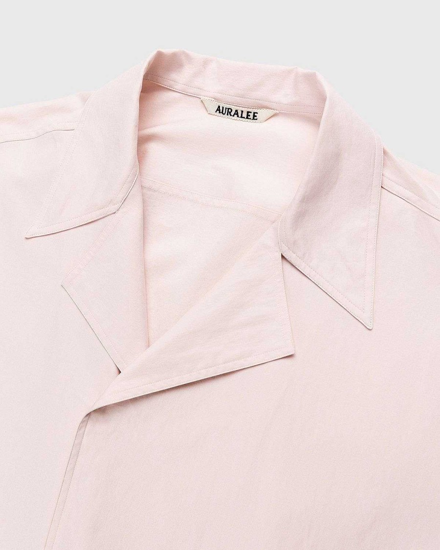 Toj Auralee | Auralee Washed Finx Twill Pullover Shirt Lys Pink