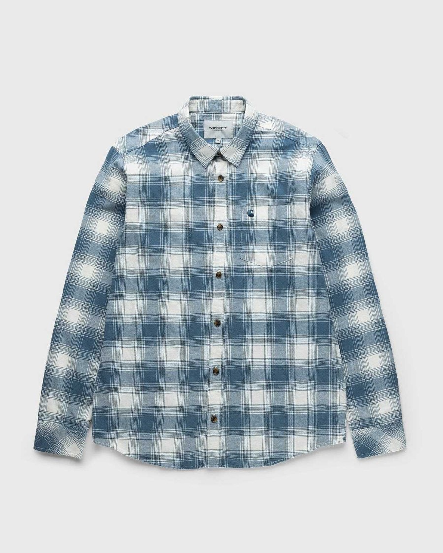 Toj Carhartt WIP | Carhartt Wip Deaver Flannel Shirt Storm Blue