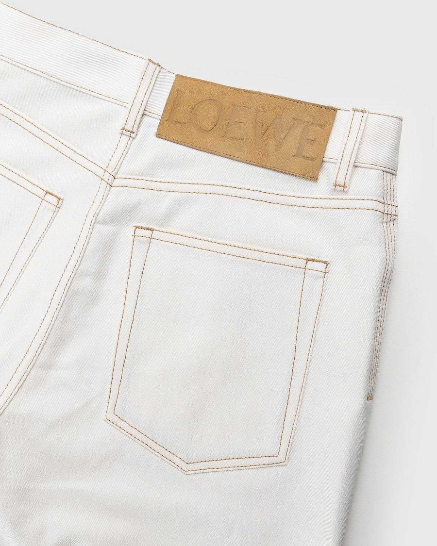 Toj Loewe | Loewe Paulas Ibiza Boot Cut Denim Bukser Hvid