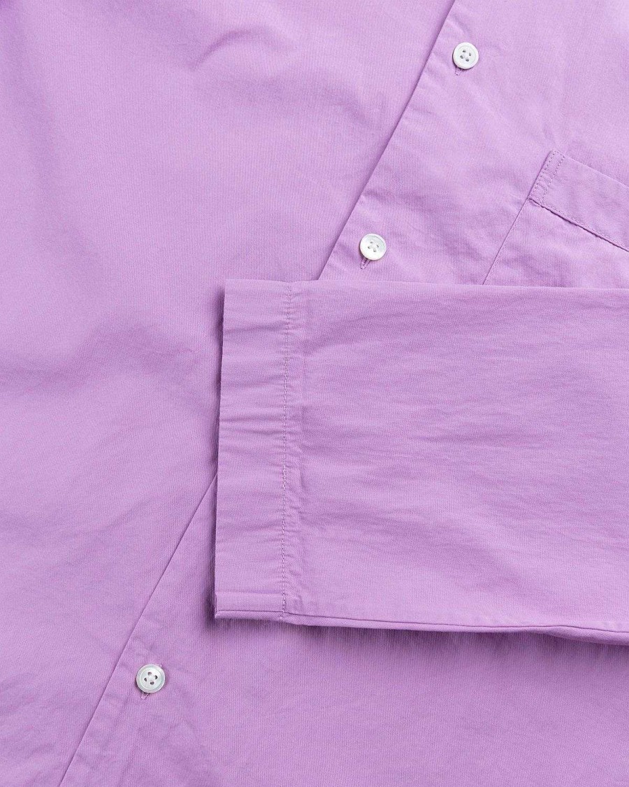 Toj Tekla | Tekla Bomuld Poplin Pyjamasskjorte Lilla Pink