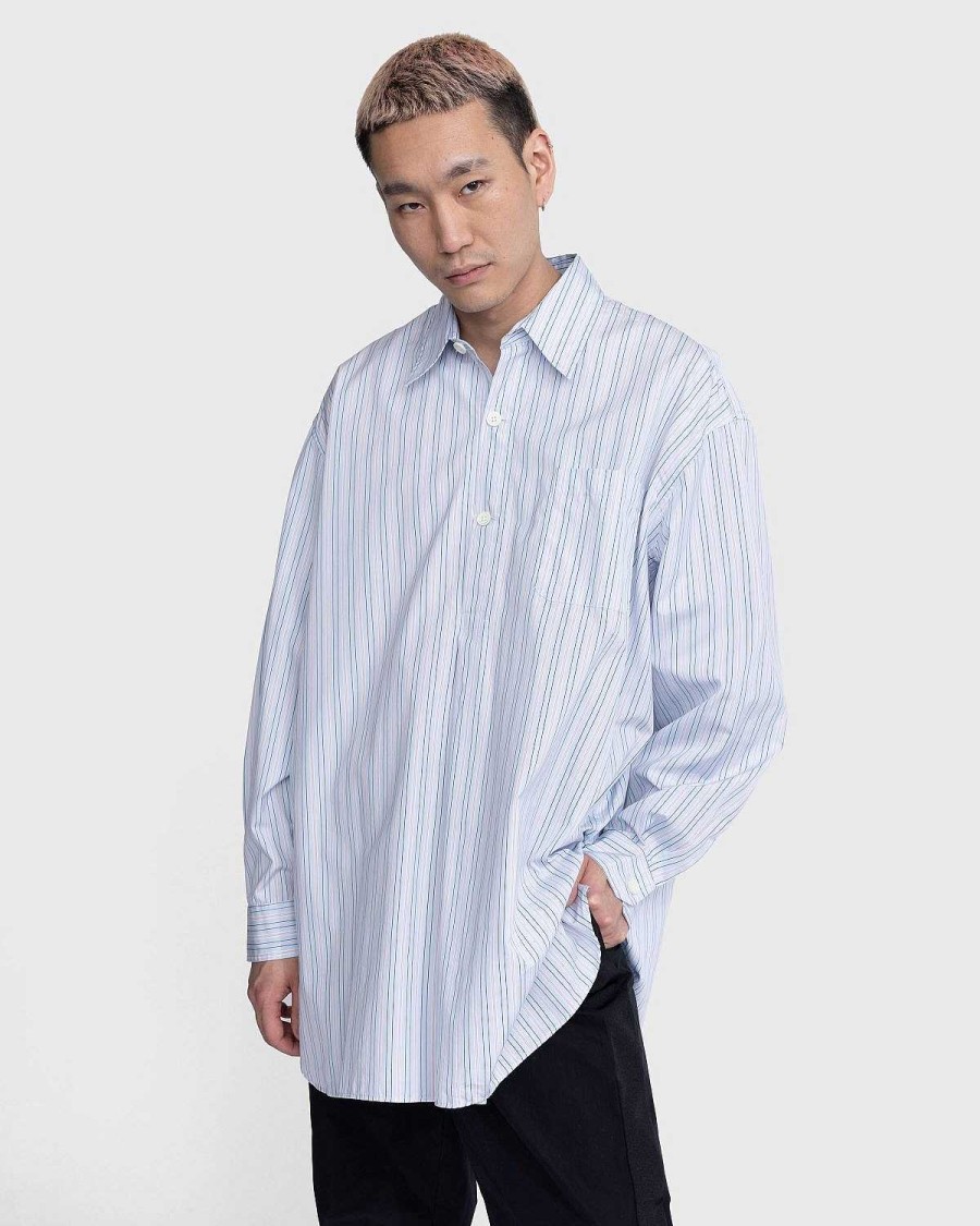 Toj Our Legacy | Our Legacy Popover Skjorte Blue Stripe