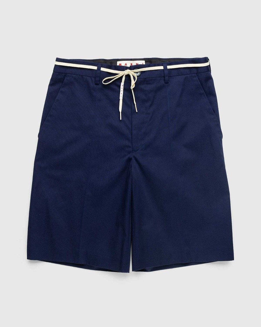 Toj Marni | Marni Chino-Shorts Med Snoretraek, Blaekbla