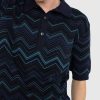 Toj Missoni | Missoni Zig Zag Polo Shirt Bla/Gron/Kul