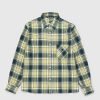 Toj Acne Studios | Acne Studios Check Button-Up Skjorte Skovgron/Lysegron