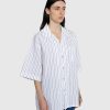 Toj Marni | Marni Stribet Button-Up Skjorte Hvid