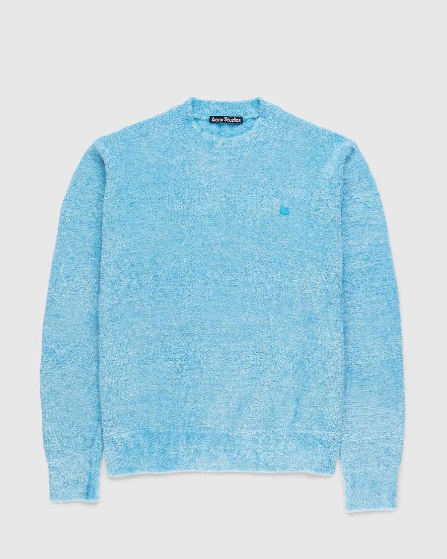 Toj Acne Studios | Acne Studios Textured Sweater Teal Blue