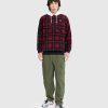 Toj Patta | Patta Tartan Fleece Overshirt Cykling Rod