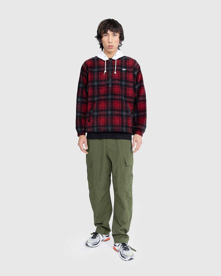 Toj Patta | Patta Tartan Fleece Overshirt Cykling Rod