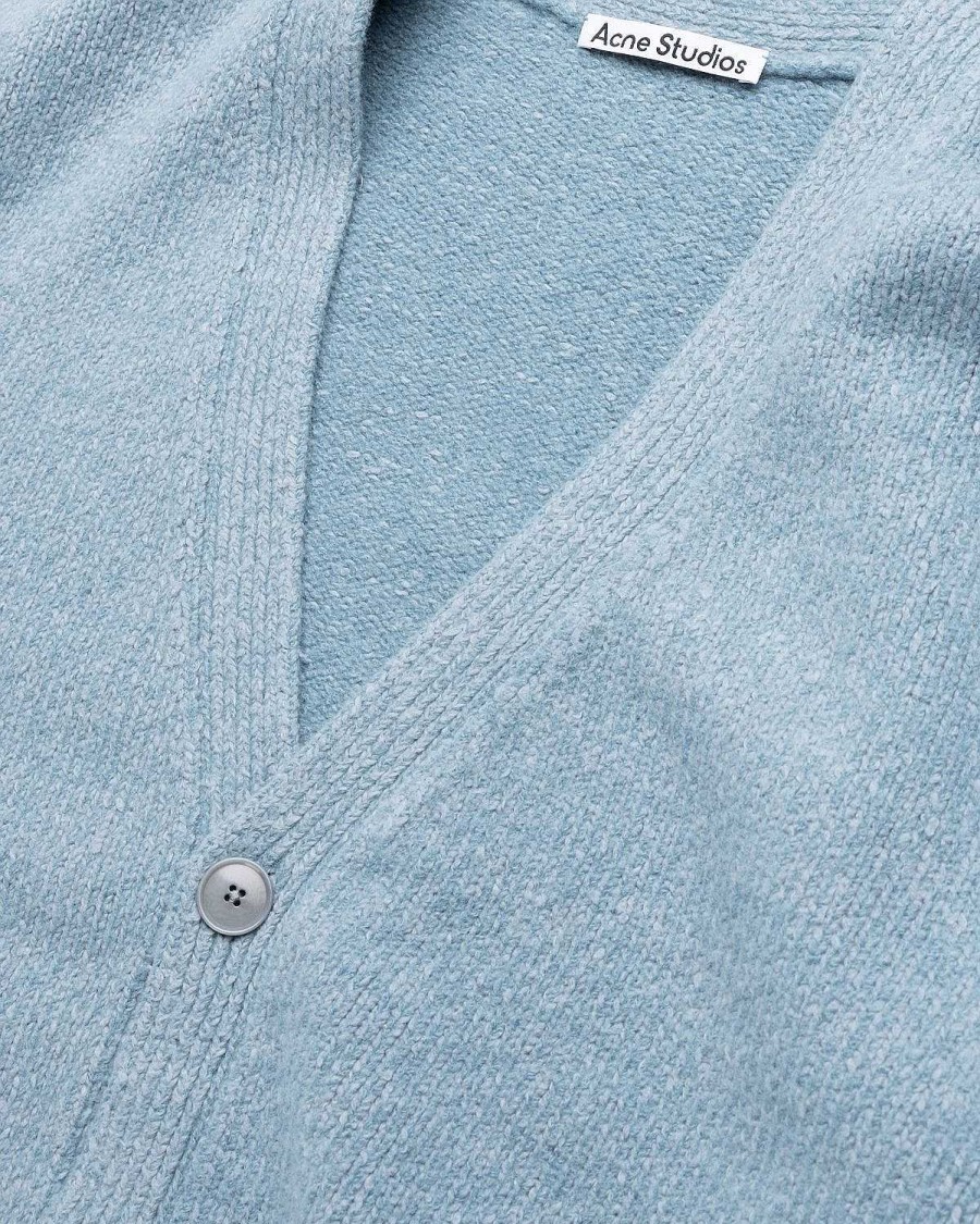 Toj Acne Studios | Acne Studios Wool Blend Cardigan Mineral Blue