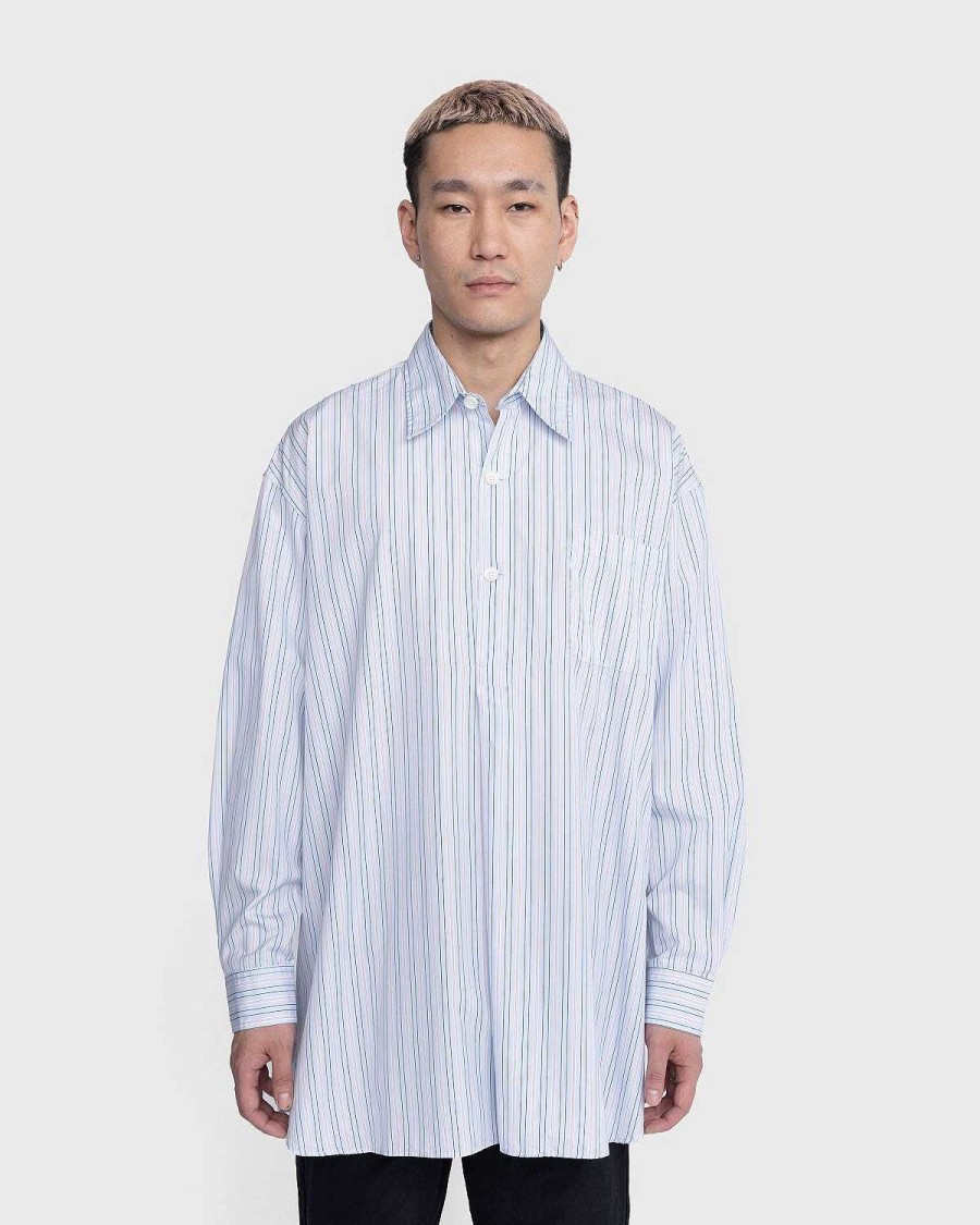 Toj Our Legacy | Our Legacy Popover Skjorte Blue Stripe