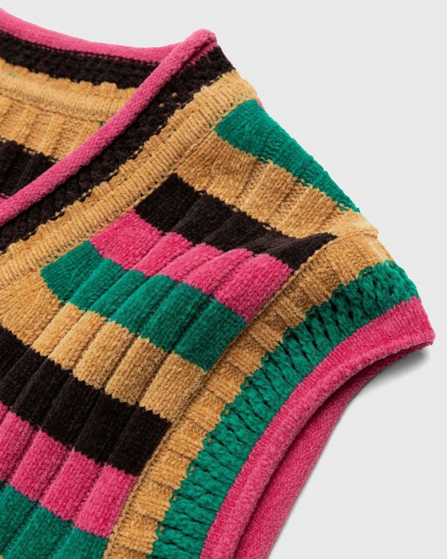 Toj Wales Bonner | Wales Bonner Swing Stripe Knit Vest Multi