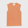 Toj Jil Sander | Jil Sander Ribstrikket Vest Orange