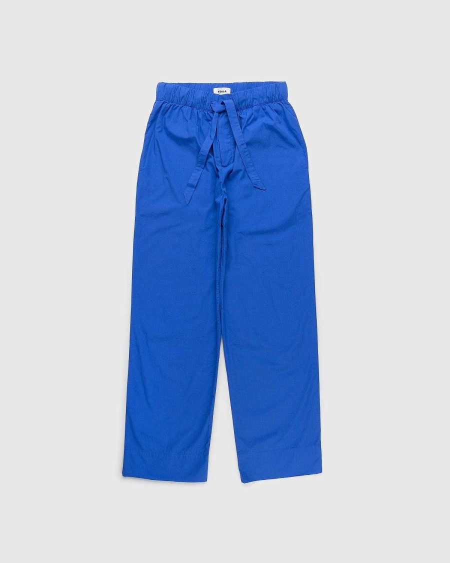 Toj Tekla | Tekla Bomuldspoplin Pyjamasbukser Royal Blue