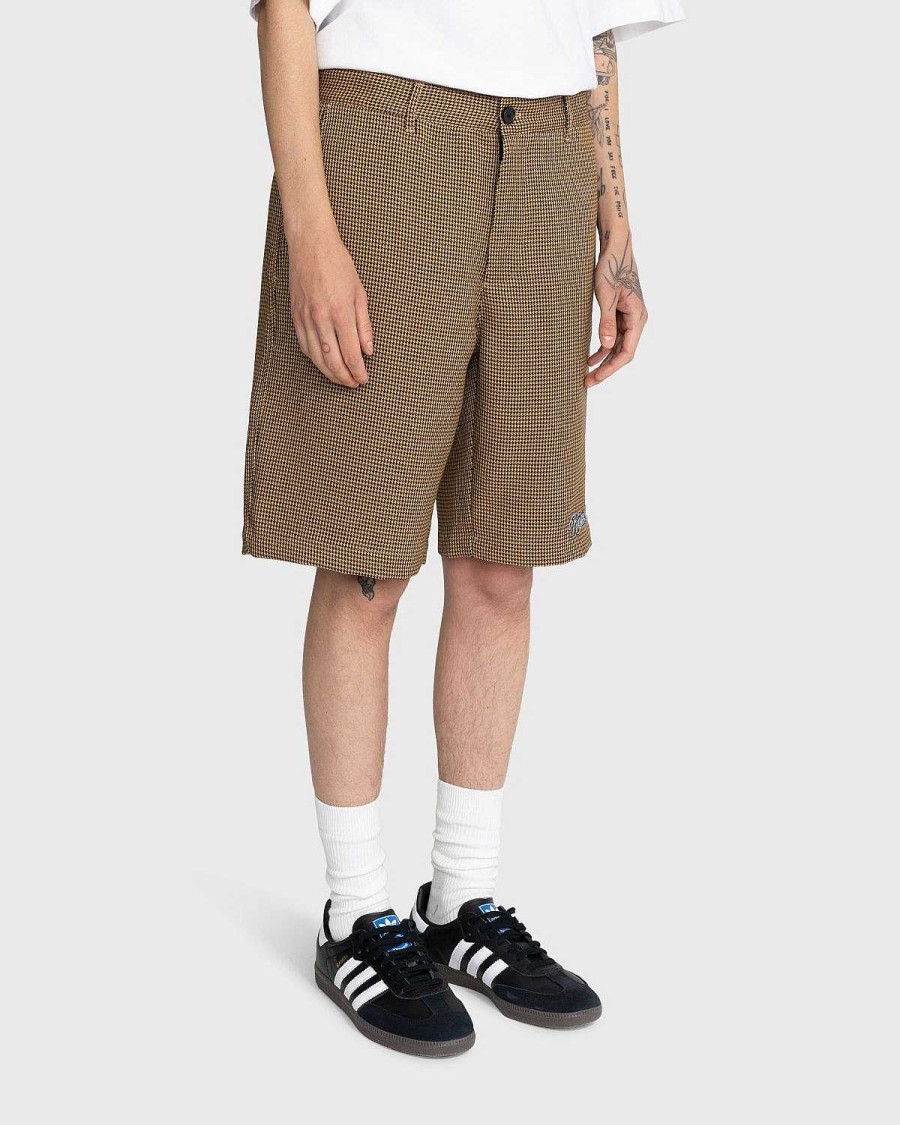 Toj Noon Goons | Noon Goons Banned Houndstooth Shorts Brun