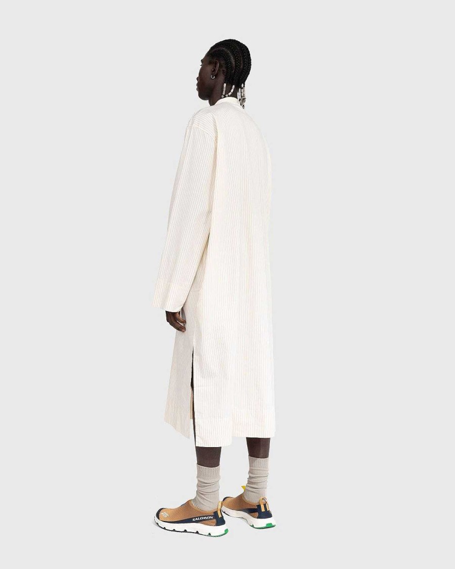 Toj Birkenstock | Birkenstock X Tekla Poplin Kaftan Wheat Stripes