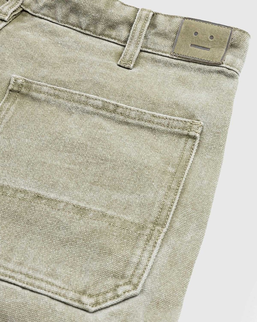 Toj Acne Studios | Acne Studios Bomuld Canvas Bukser Khaki Beige